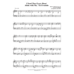 I Need Thee Every Hour/Abide with Me; 'Tis Eventide (early intermediate)