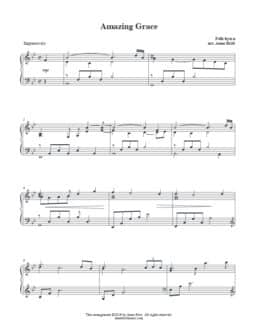 Amazing Grace (piano solo)