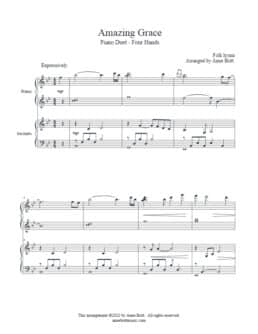 Amazing Grace (piano duet)