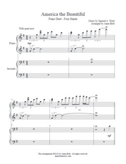 America the Beautiful (piano duet)