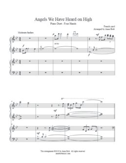 Angels We Have Heard on High (piano duet)