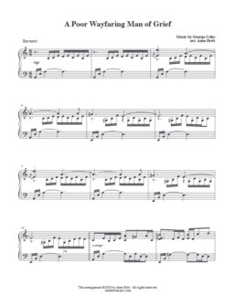 A Poor Wayfaring Man of Grief (piano solo)