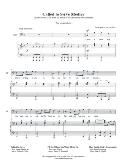 Called to Serve Medley (mixed choir)