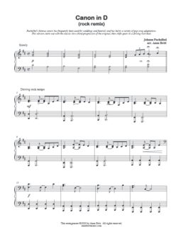 Canon in D (rock remix)