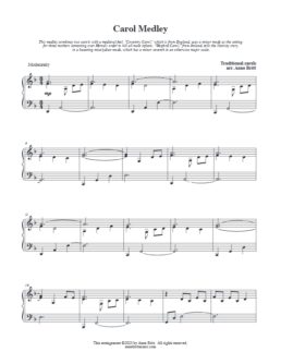 Carol Medley (piano solo)