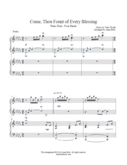 Come, Thou Fount of Every Blessing (piano duet)