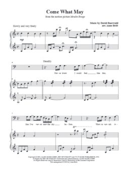 Come What May (from Moulin Rouge) - vocal solo