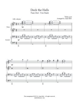 Deck the Halls (piano duet)