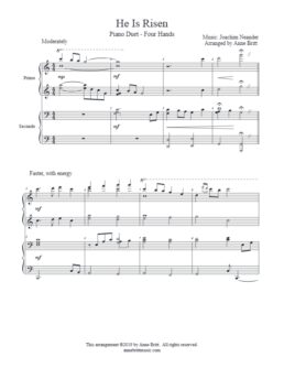 He Is Risen (piano duet)