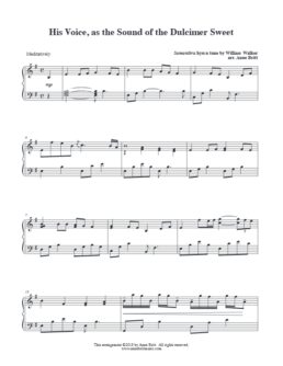 His Voice, as the Sound of the Dulcimer Sweet (intermediate)