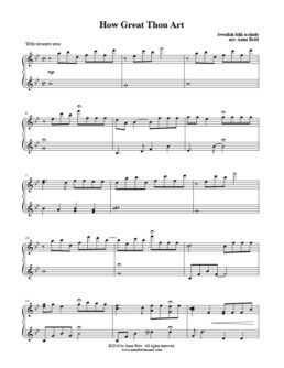 How Great Thou Art (piano solo)