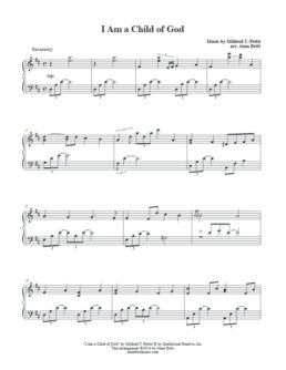 I Am a Child of God (early intermediate)