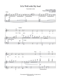 It Is Well with My Soul (vocal duet or solo)