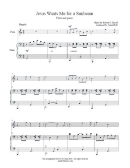 Jesus Wants Me for a Sunbeam (flute & piano)