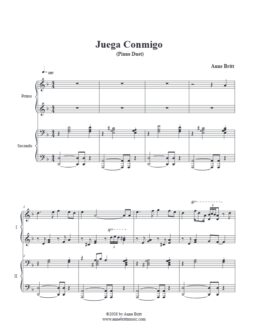 Juega Conmigo (piano duet)
