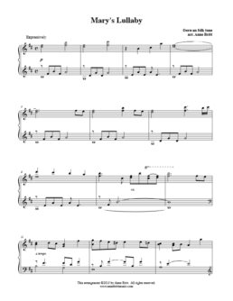 Mary's Lullaby (piano solo)