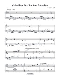 Michael Row, Row, Row Your Boat Ashore (rock/swing remix of two rowing songs)