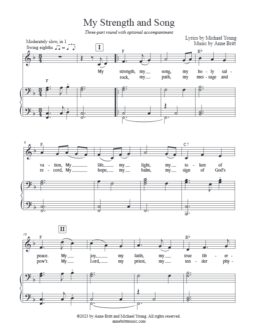 My Strength and Song (vocal round)