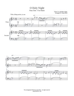 O Holy Night (piano duet)