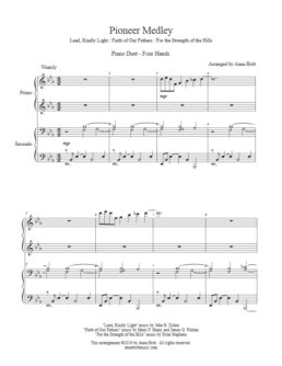 Pioneer Medley (piano duet)