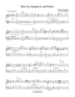 Rise Up, Shepherd, and Follow (piano solo)