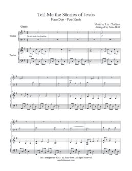 Tell Me the Stories of Jesus (student/teacher piano duet)