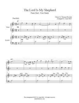 The Lord Is My Shepherd (piano duet)