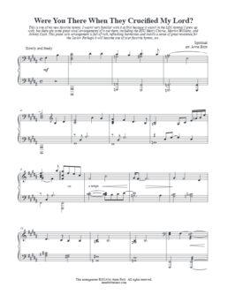 Were You There When They Crucified My Lord? (piano solo - intermediate)