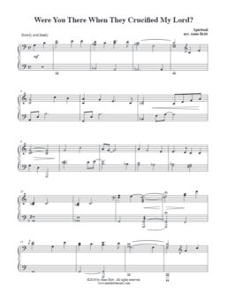 Were You There When They Crucified My Lord? (piano solo - early intermediate)