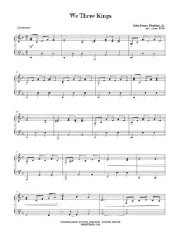 We Three Kings (early intermediate piano solo)