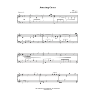 Amazing Grace (piano solo)