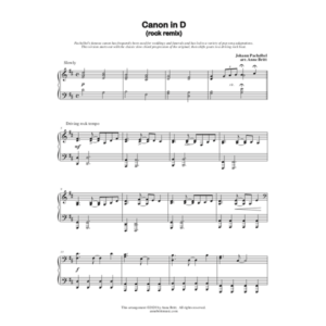 Canon in D (rock remix)