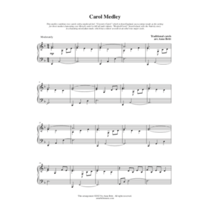 Carol Medley (piano solo)