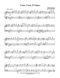 Come, Come, Ye Saints (early intermediate)