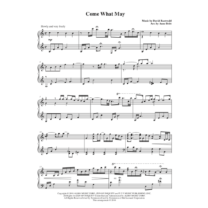 Come What May (from Moulin Rouge) - piano solo