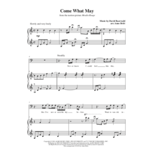 Come What May (from Moulin Rouge) - vocal solo