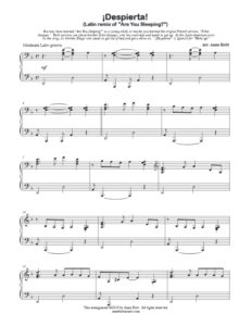 Despierta! - early intermediate piano solo