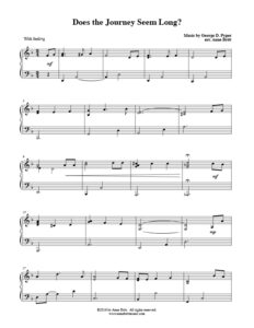 Does the Journey Seem Long? (early intermediate piano solo)
