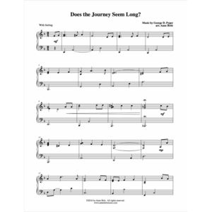 Does the Journey Seem Long? - early intermediate piano solo