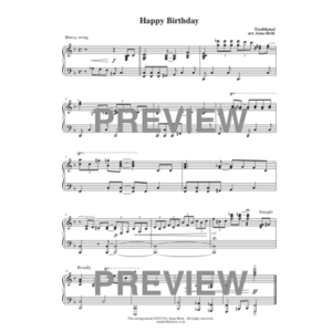 Happy Birthday (piano solo)