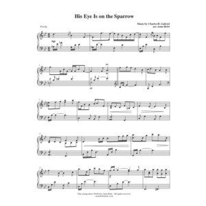 His Eye Is on the Sparrow (piano solo - early intermediate)