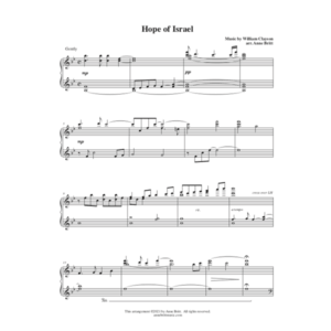 Hope of Israel (piano solo)