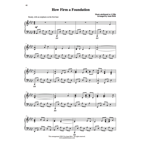 How Firm a Foundation - intermediate piano solo