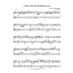 I Know That My Redeemer Lives (piano solo)