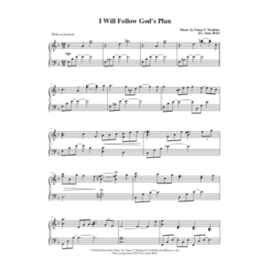 I Will Follow God's Plan