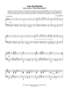 Las Cucharas (Latin remix of Hey, Diddle Diddle) - intermediate piano solo