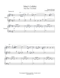 Mary's Lullaby (intermediate piano solo)