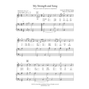 My Strength and Song (vocal round)