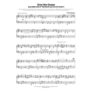 Over the Ocean (early intermediate ballad remix of "My Bonnie Lies Over the Ocean")