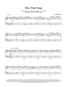 Play That Song (Train) - intermediate piano solo